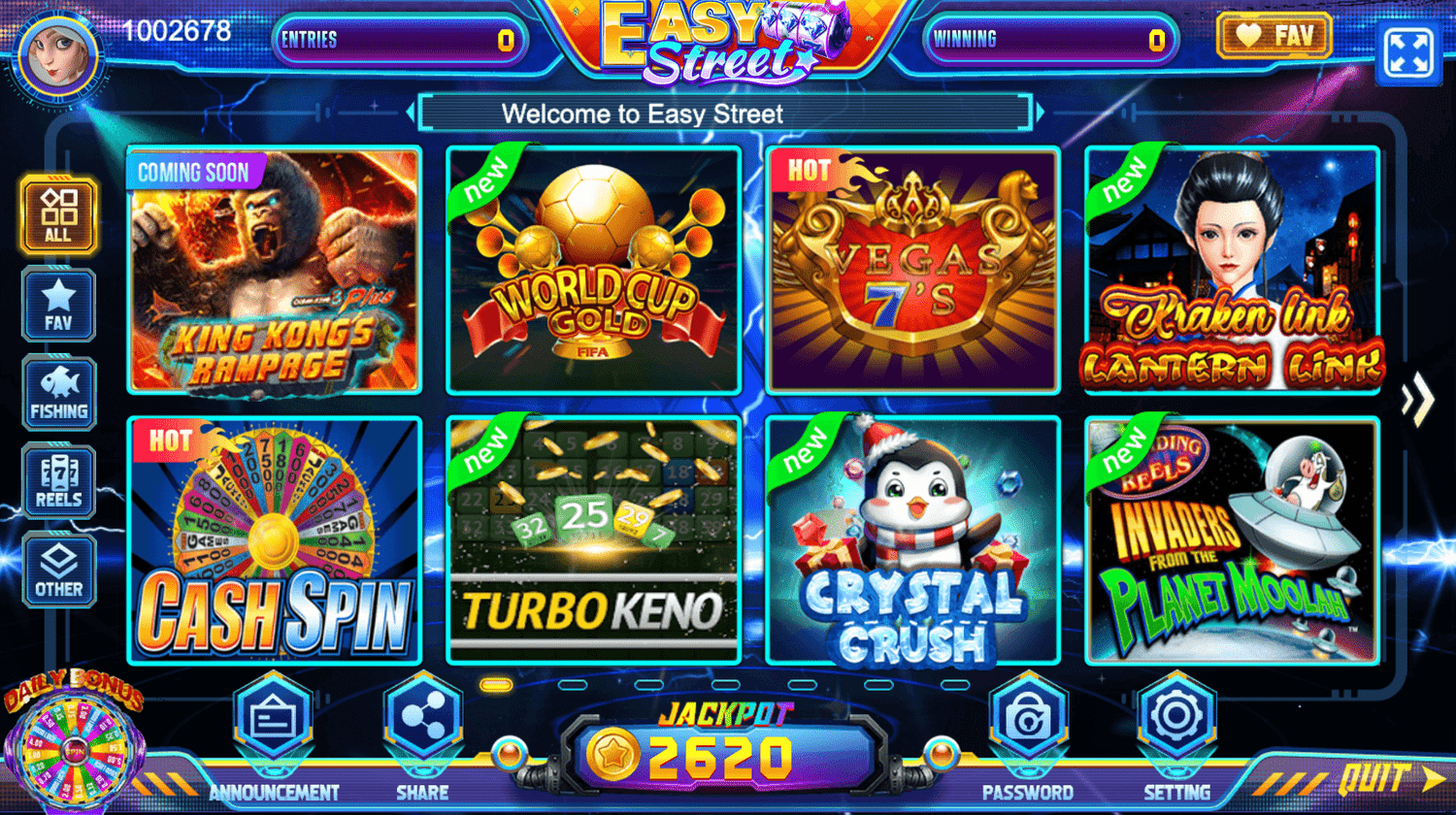 Easy Street - game screen menu (Copy)