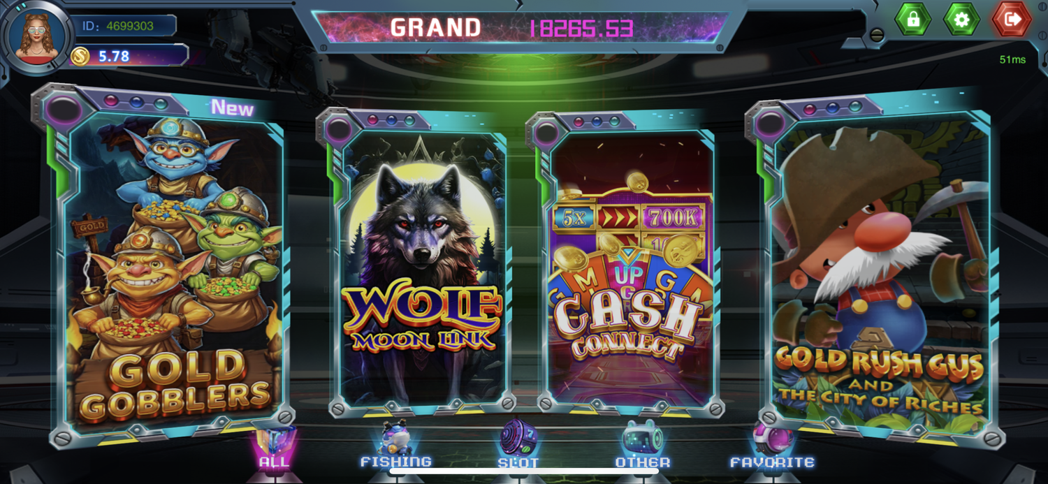 Galaxy World - game lobby