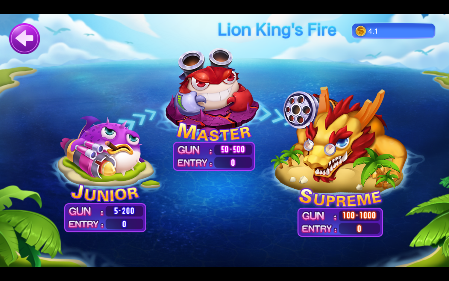 Golden Treasure - Lion Kin's Fire Game Lobby