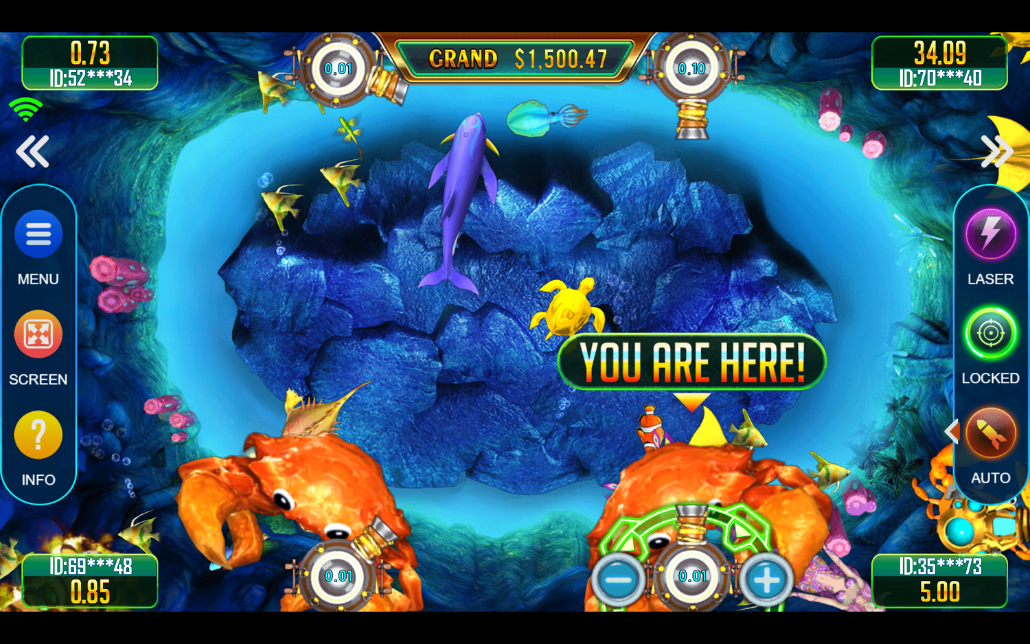 Milky way - Lobby screen